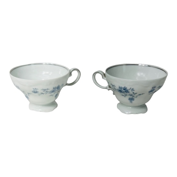 Johann Haviland Bavaria Germany Fine Porcelain Blue Garland Tea Cup Replacements - Picture 7 of 10